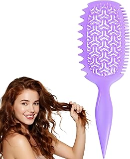 Curly Hair Lovers Gifts Detangler Wet & Dry Hair Brush for Women - Curl Defining Curly/Wavy Brush, Shower & Travel Friendly
