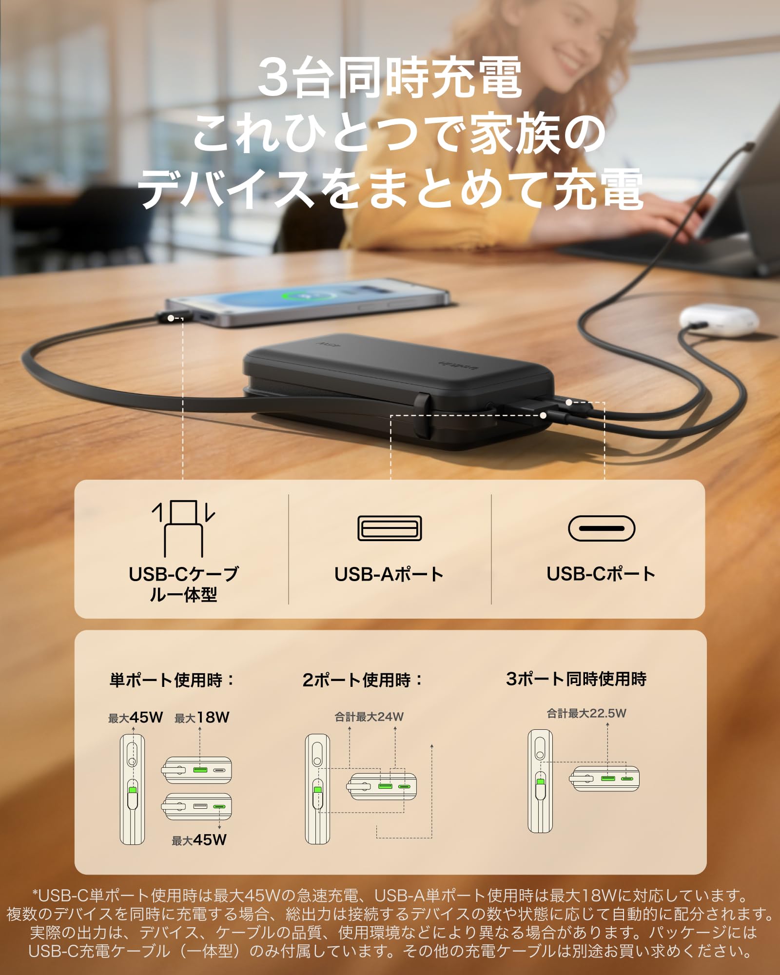 Amazon | Belkin モバイルバッテリー 3c 認証 大容量10000mAh 45W PD