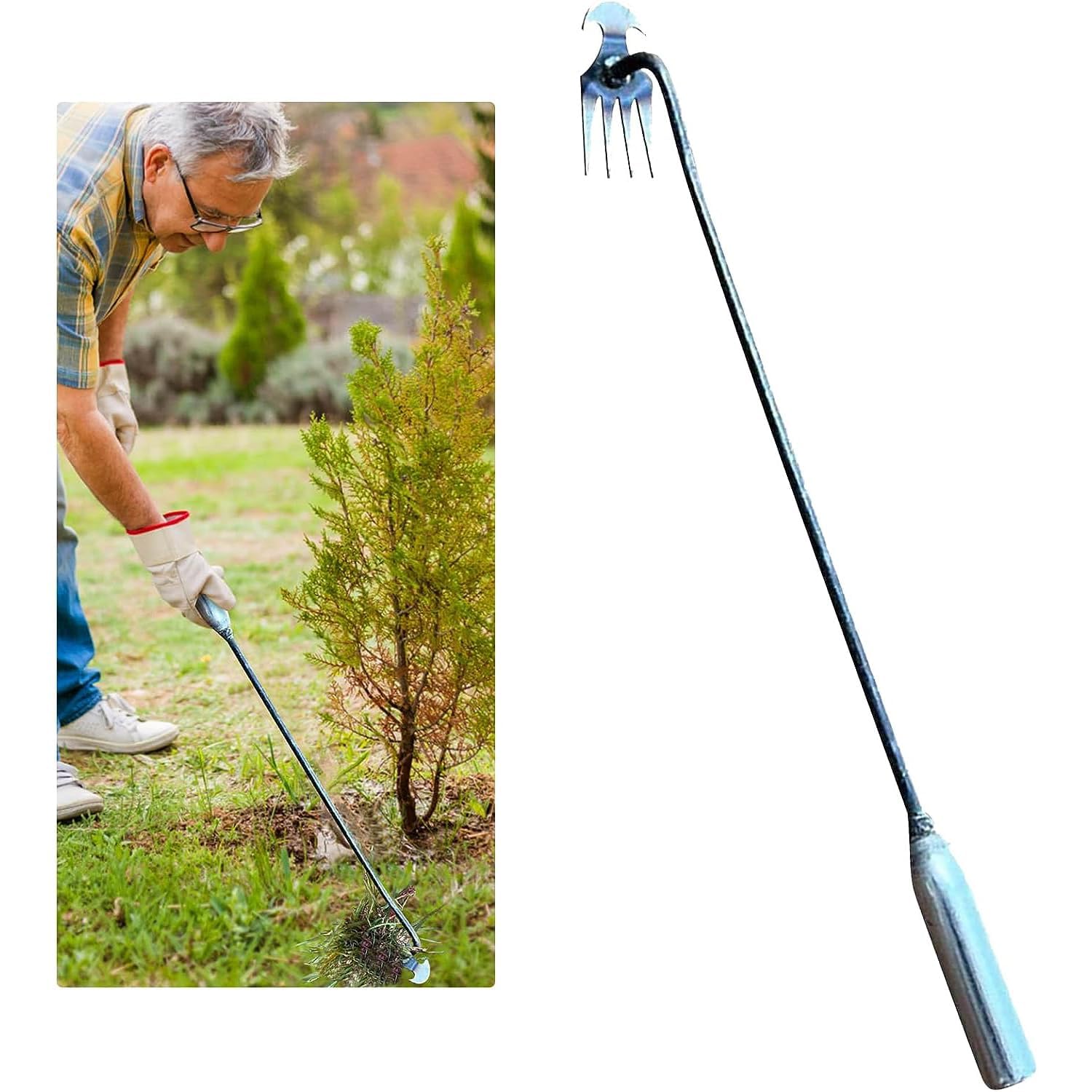 Weeding Artifact Uprooting Weeding Tool, Weeding Tools for Garden, Manual Household Farm Implement Weeder And Looper, Weed Removal For Garden Yard Farm Weed Removal (B)