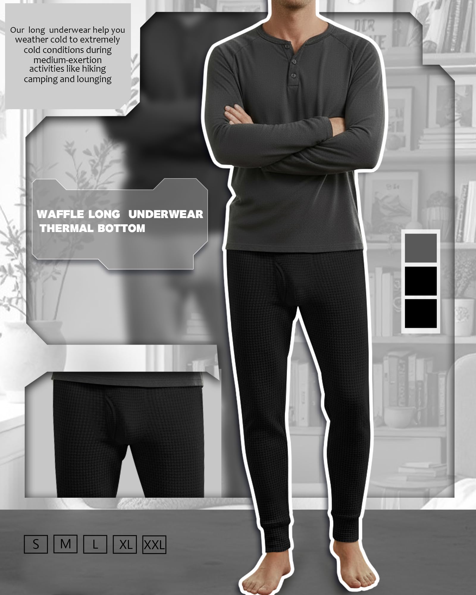 3er-Pack Thermohosen für Herren