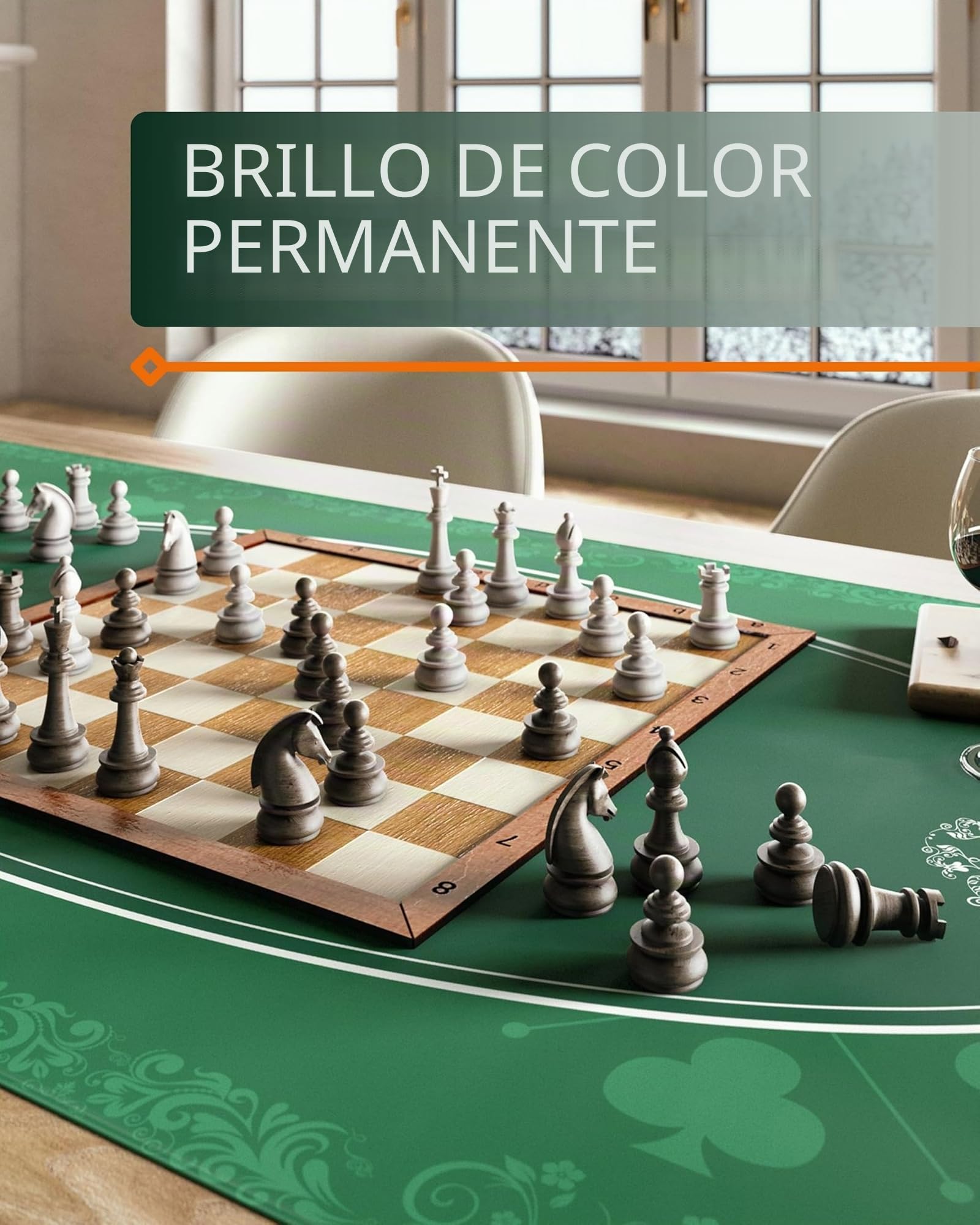 Bullets Playing Cards, Tapete Cartas y Juegos de Mesa 180 x 90 cm, Alfombra tapete Juegos de Cartas, Poker, Naipes, Domino o ajedrez. Antideslizante Verde Premium