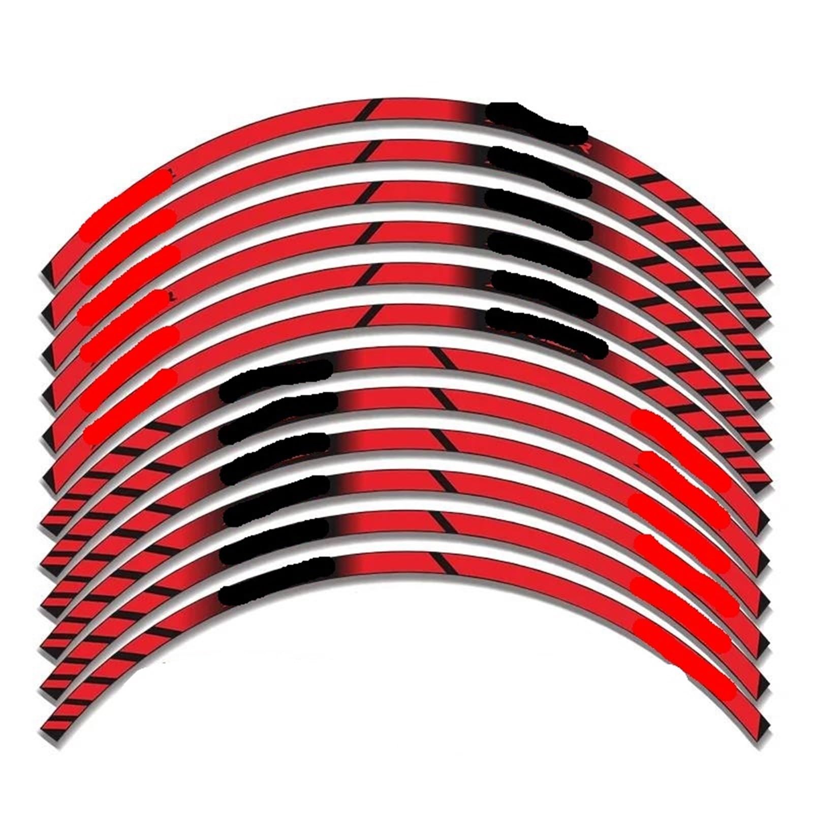 Motorcycle Rim Stickers for Kawasaki ZX-10R ZX10R Cool Reflective Stickers Waterproof for Motorcycle Wheels(003)