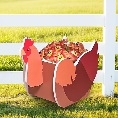 Hen Planter, Cute Animal Shape Flower Planters, Plant Pots for
