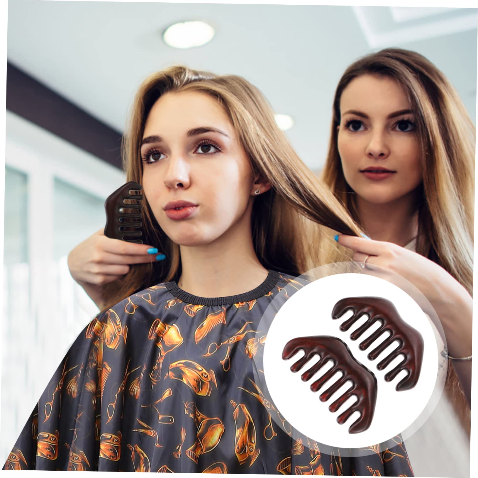Beavorty Set Di 2 Spazzole Per Spazzola Per Cuoio Capelluto Spazzola Da Viaggio Pettine A Denti Larghi Per Ricci Pettine Guasha Per La Del Cuoio Capelluto 2 Pezzi*2