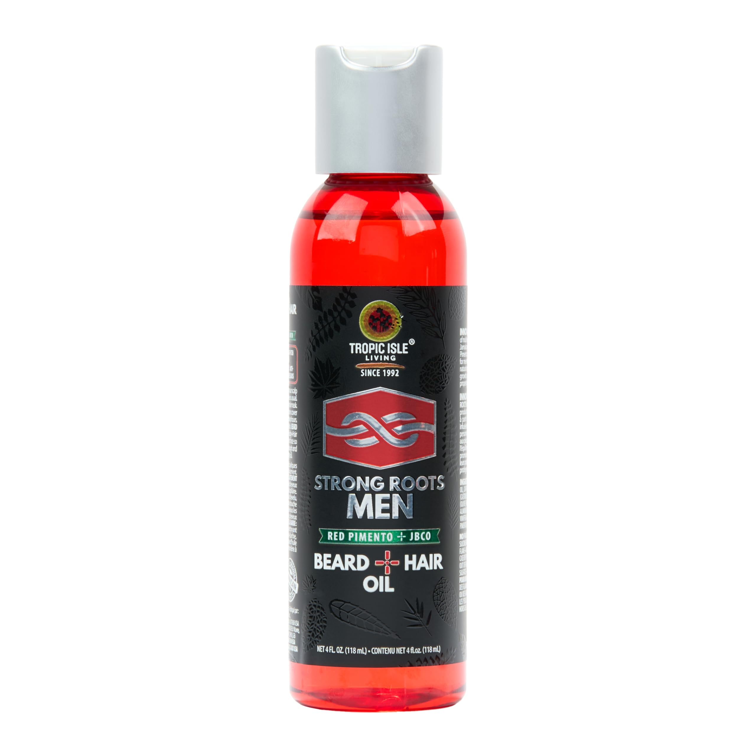 Strong Roots Men Beard + Hair Oil, for Grooming Moisturizing Conditioner Softens and Promotes Beard Growth, Itch Relief