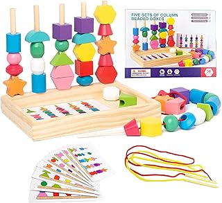 Montessori Toy from 2 3 4 Years, Montessori Motor Skills Toy from 2 3 4 Years, Wooden Sorting and Stacking Toy, Wooden Educational Games, Stacking Game, Fine Motor Skills