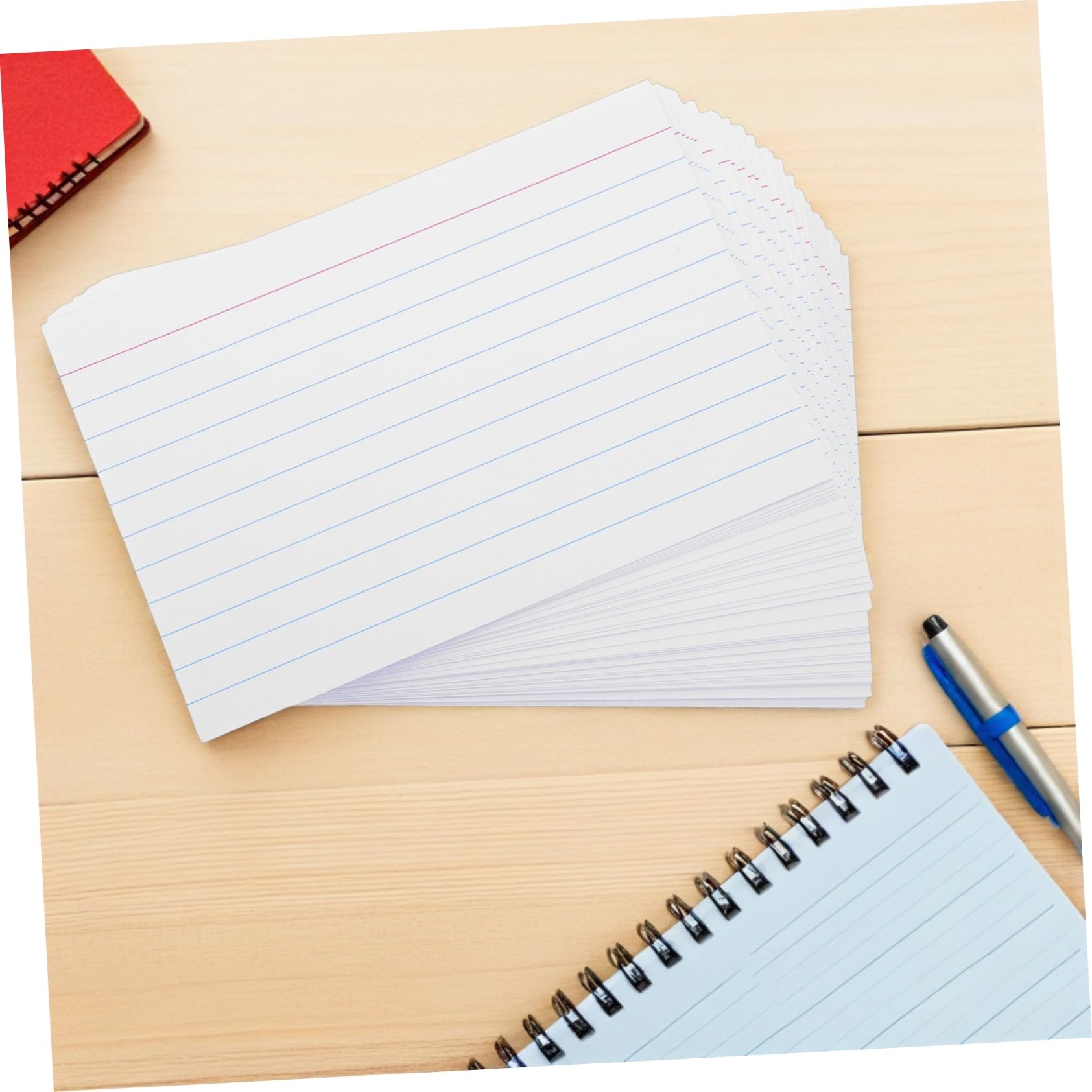 Linierte Karten 200 Stück Papier, Horizontal Liniertes Notizpapier