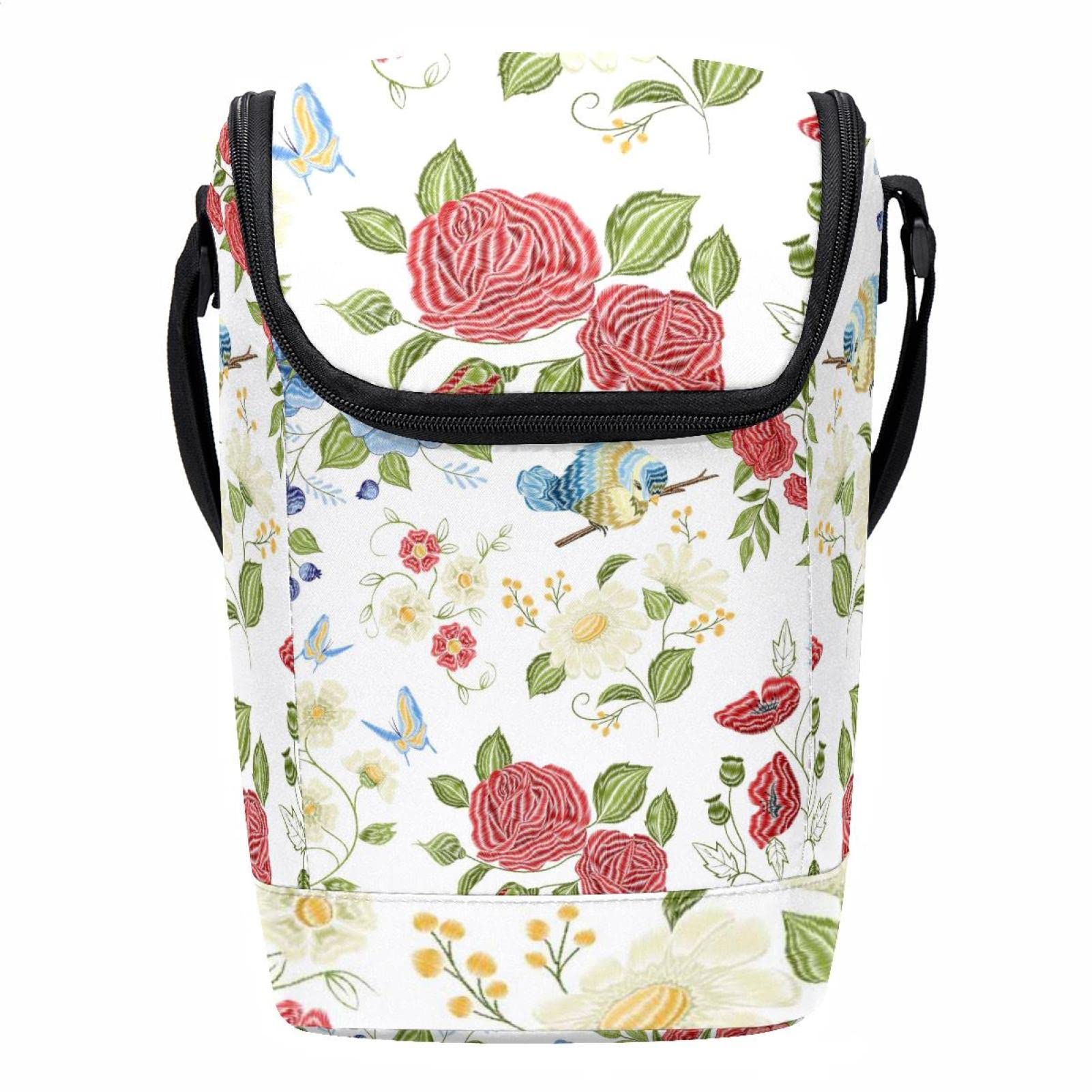 Lonchera para el trabajo de diseño floral alegre para usar en la oficina