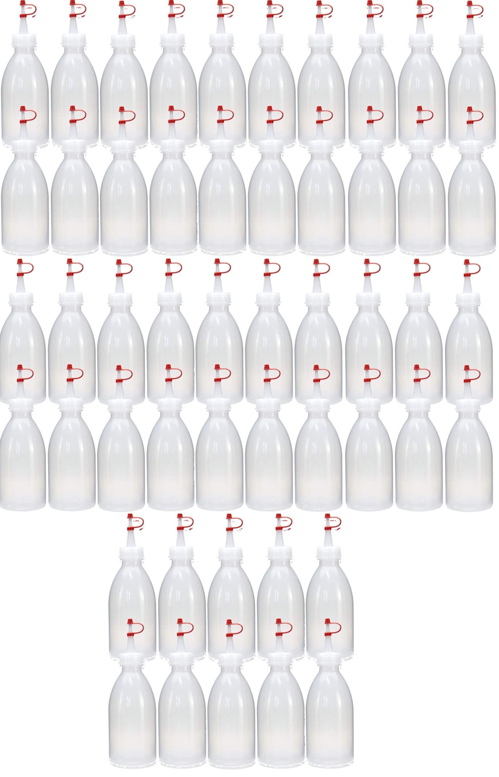 50 x 250 ml Spritzflasche mit Dosierspitze bzw. Tropfverschluss