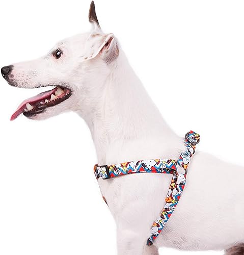 ZOOZ PETS Snoopy - Arnés sin tirones para perros pequeños y razas grandes, arnés ajustable seguro para mascotas, cómodo chaleco para perros para