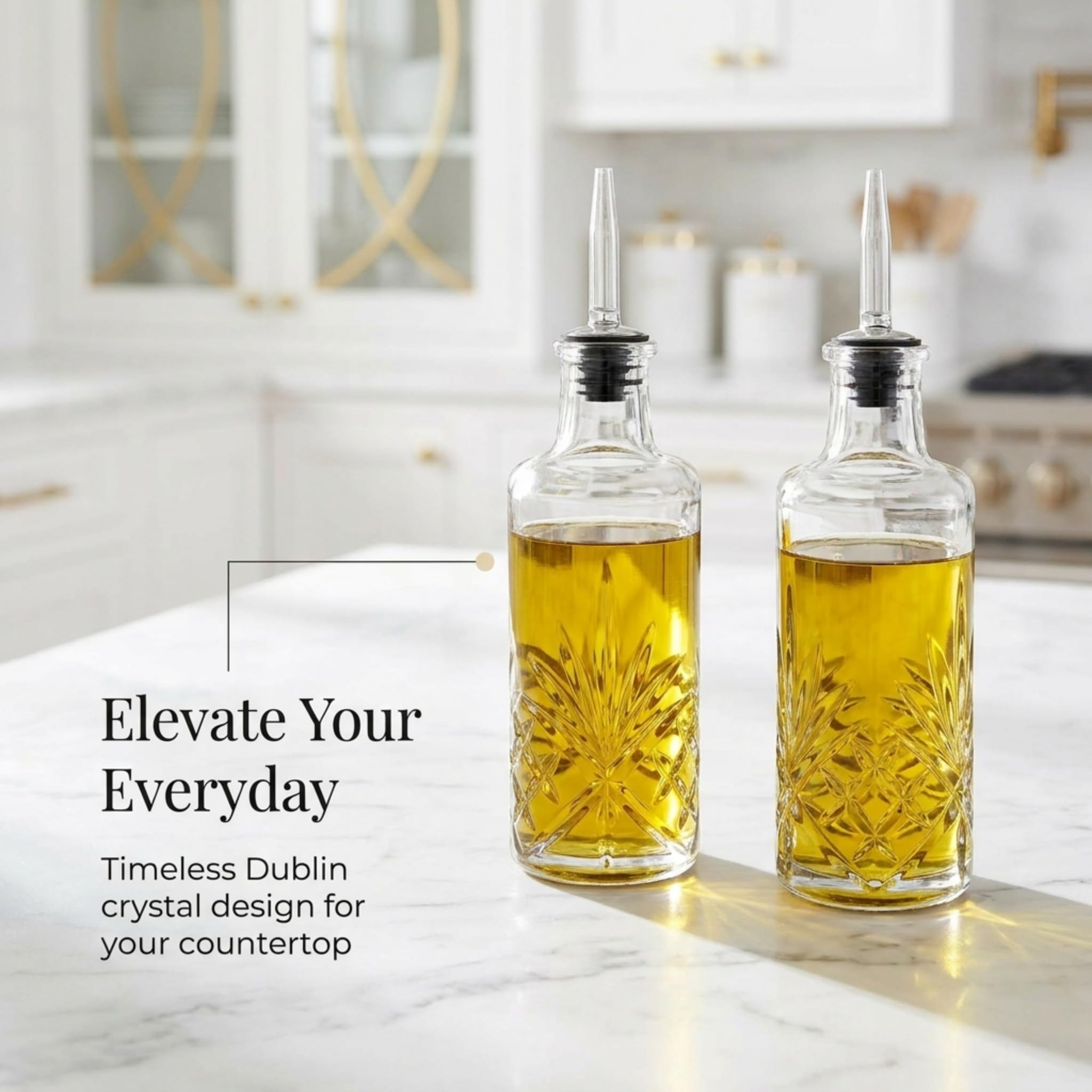 Amazon.com: Godinger Oil Dispenser for Kitchen, Vinegar Cruet Set