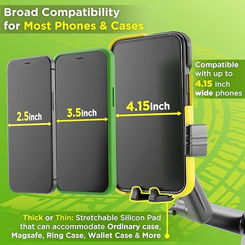 Miniatura 4 de Soporte de teléfono para camión para camión, ventosa resistente, soporte para dispositivo móvil para ventana de salpicadero, brazo de 16.9 pulgadas