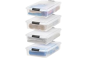 IRIS USA 40 Quart Plastic Storage Bins