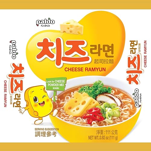 Miniatura 4 de Paldo Paquete familiar de ramen coreano (queso) 3.92 oz (paquete de 4)