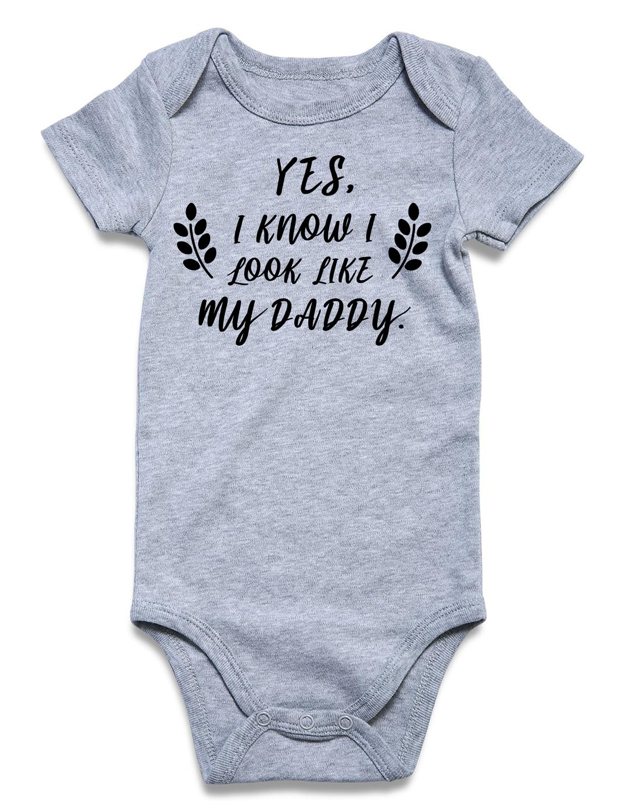 Kimoda Baby Boys Girls Bodysuit Infant Funny Outfit Newborn Short Sleeve Romper Clothes Baby Jumpsuit 0-12 Months