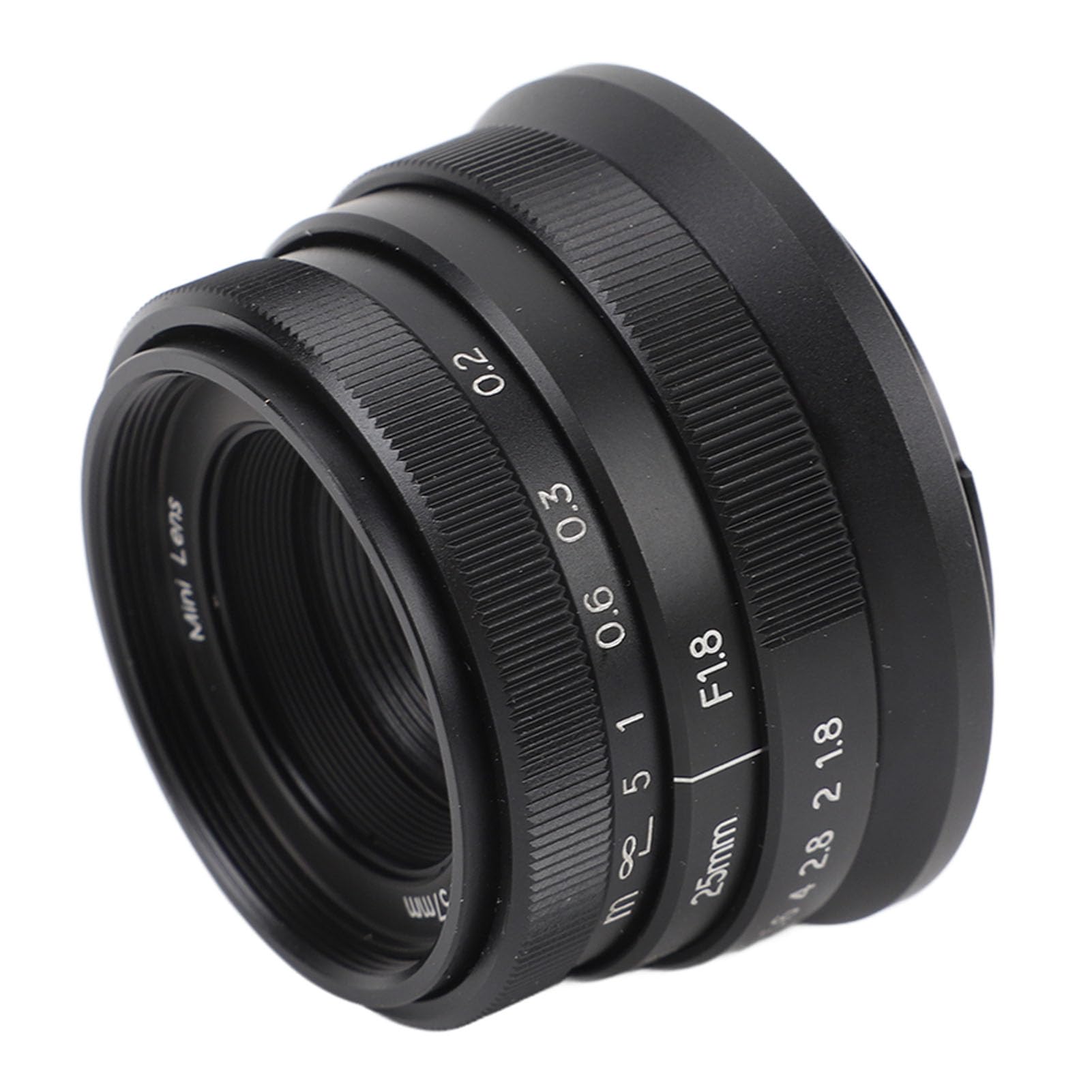Obiettivo per Fotocamera da Ritratto, Obiettivo per Fotocamera da 25 Mm con Messa a Fuoco Manuale Fissa da F1.8 a F16, per XA1, X A10, XA2, X A3, X T1, X T10, X T2, X T20, X E2,