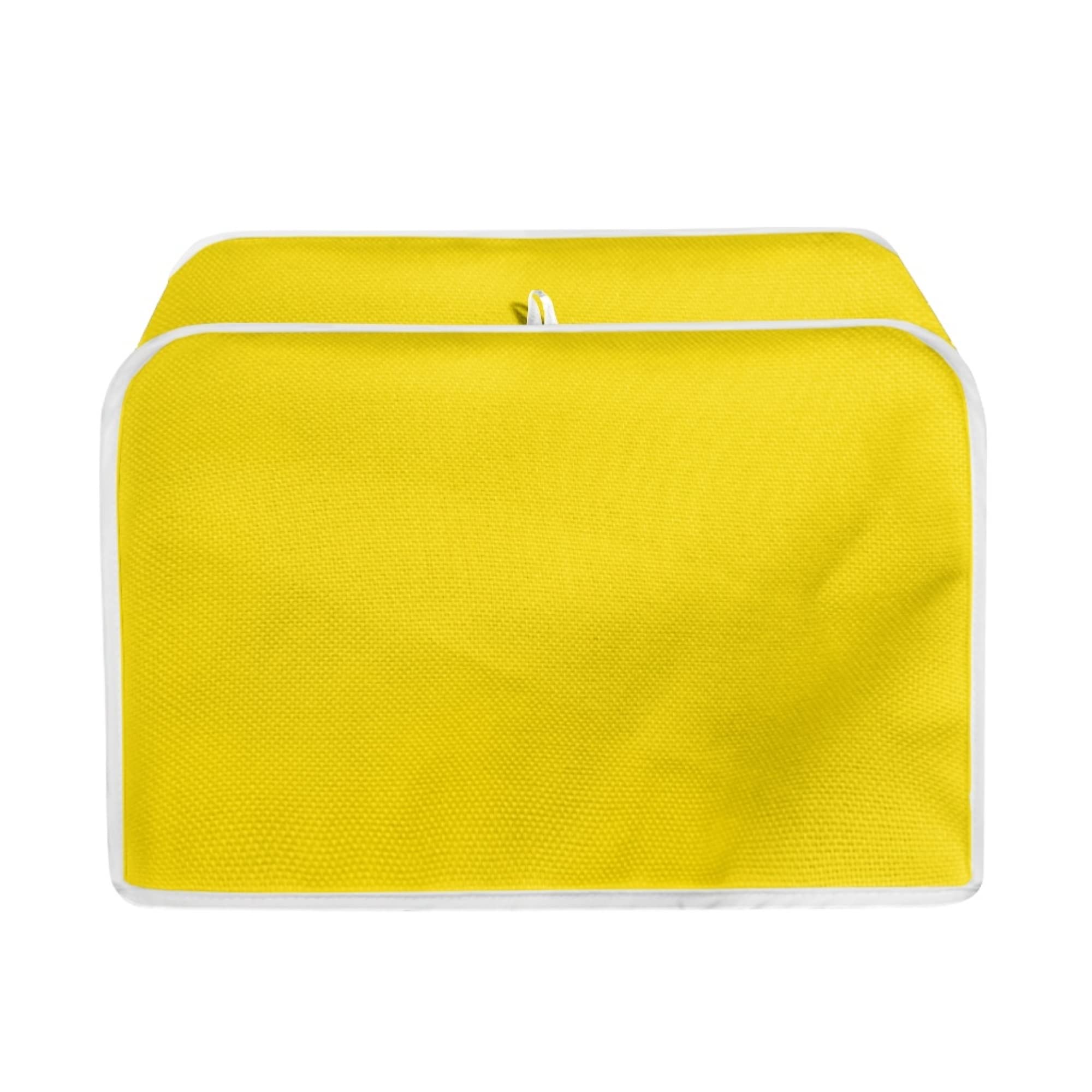 TOADDMOS Yellow Toaster Dust Cover, Universal Toaster Dust Storage Bag for 2 Slice Bread Toaster, Small Appliance Cover