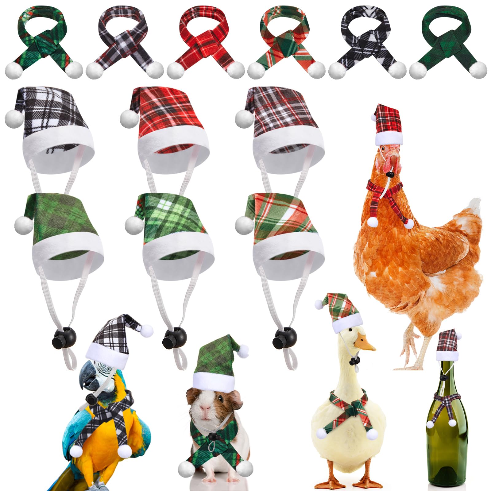 Bonnets de Père Noël pour hamster et cochon d'Inde : sublimez vos photos de fêtes