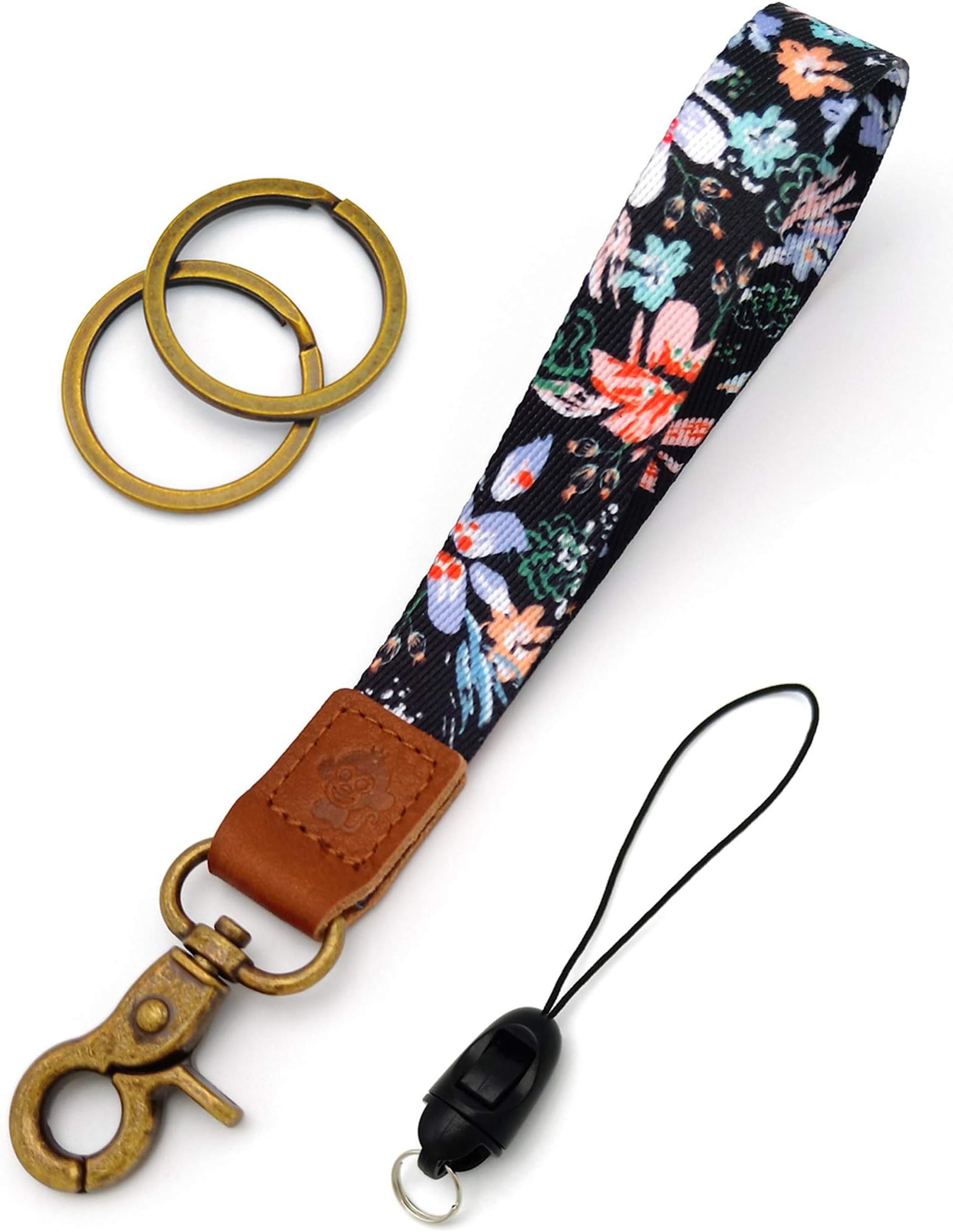 Happy Monkey Hand Wrist Lanyard Key Chain Holder/USB/Mobile Phone