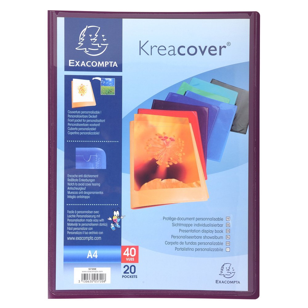 Exacompta Portalistini 5720E - 20 Tasche Con 40 Viste Colorate - Foto 12