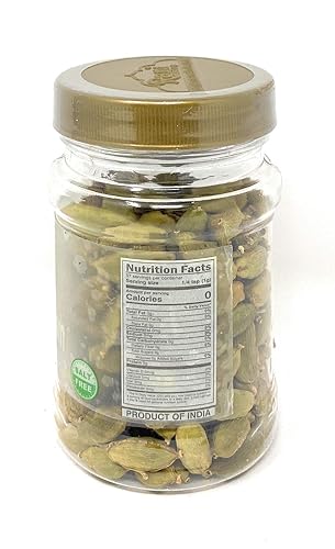 Miniatura 2 de Desi Kitchen Spices All Natural  Sin sal  Vegano  Sin OMG  Cápsulas Jumbo de cardamomo verde indio  Semillas (Elaichi) 2 onzas de frescura y aroma