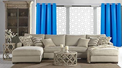 Miniatura 6 de DREAM ART Cortinas para interiores y exteriores, con ojales en la parte superior, impermeables, resistentes al viento, cortinas opacas para