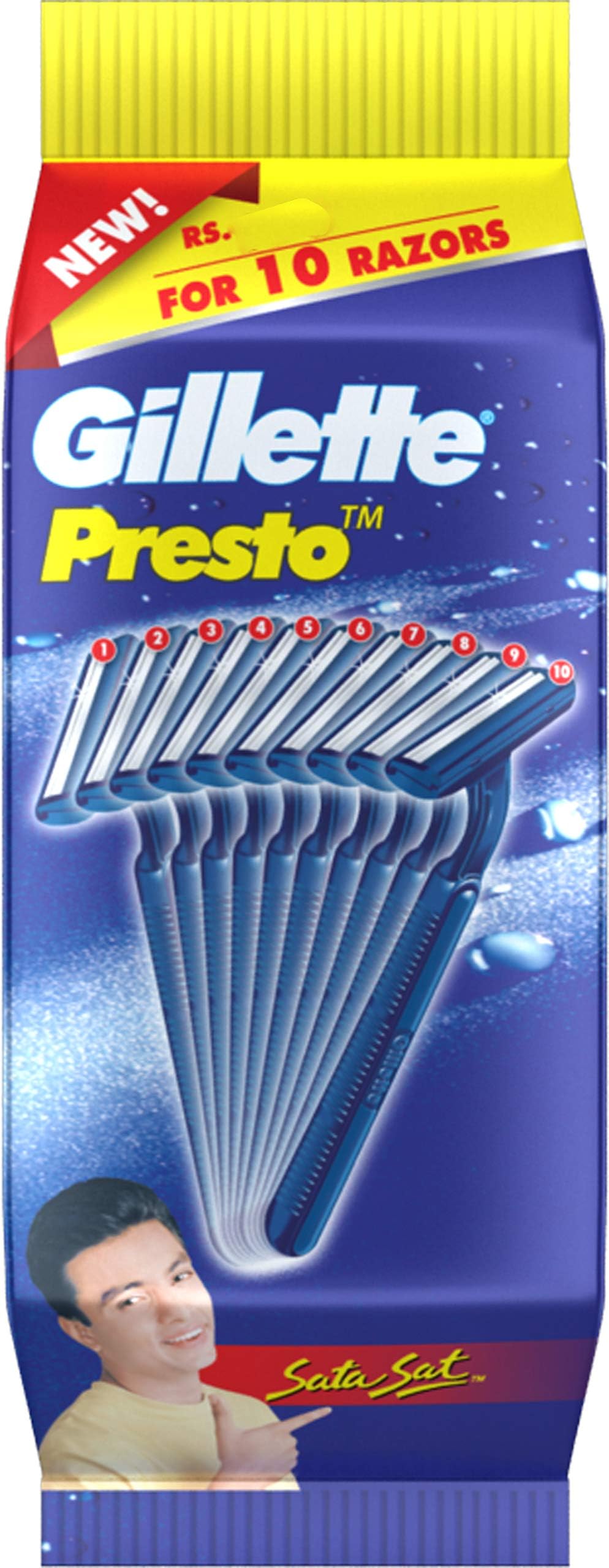 Gillette Men Presto Disposable 10 Nos Pack