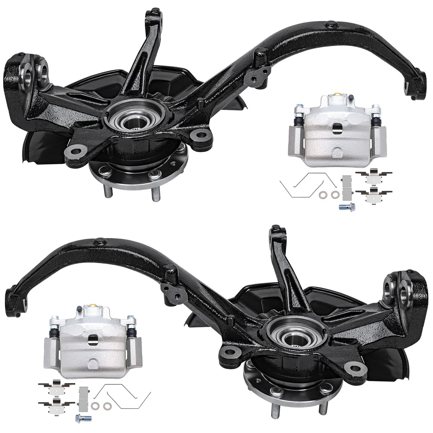 Detroit Axle - Front 4pc Steering Knuckles Kit for Ford Fusion Lincoln MKZ
