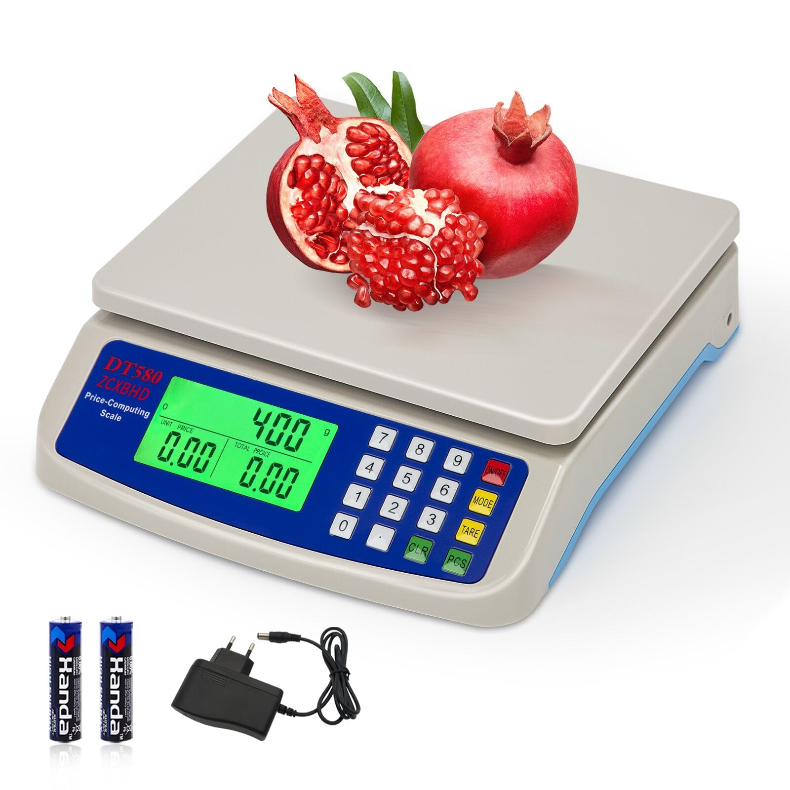 Bilancia da cucina digitale, 66LB / 30kg /1g Precisione Bilancia alimenti, 5 tipi di unità g, kg, oz, lb ml bilancia cucina professionale, Display LCD, Con Tara PCS conteggio Funzione