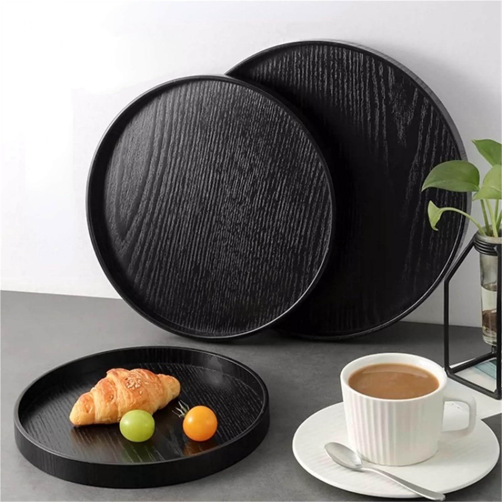 Bandeja para Mesa De Centro Bandeja de Almacenamiento Cocina, decoración del hogar, cosméticos, café, Aperitivos, Redonda for Pan(Square 36x27x2cm)