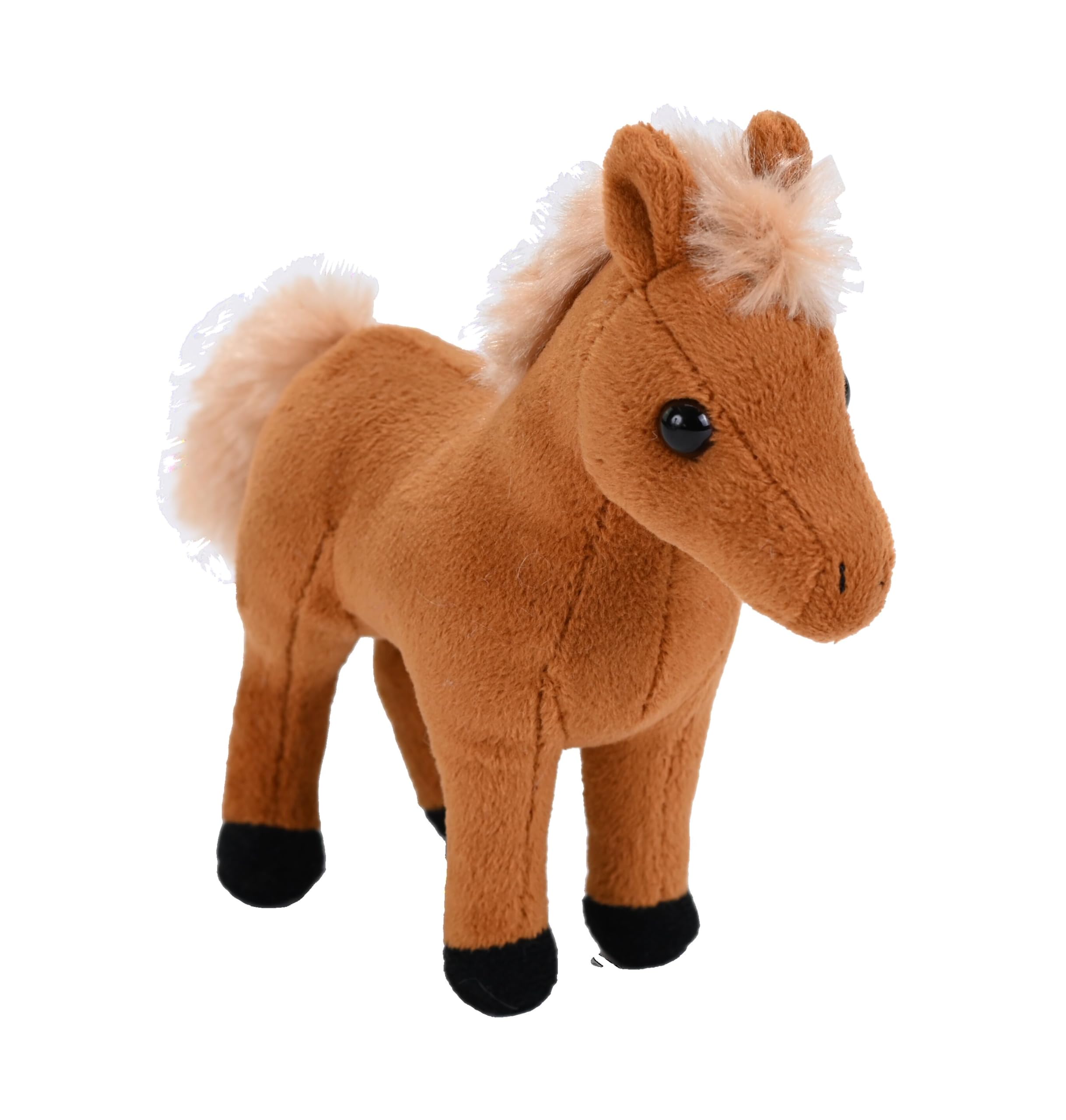 Wild Republic Pocketkins Eco Horse, Stuffed Animal, 5 Inches, Plush Toy, Made from Recycled Materials, Eco Friendly