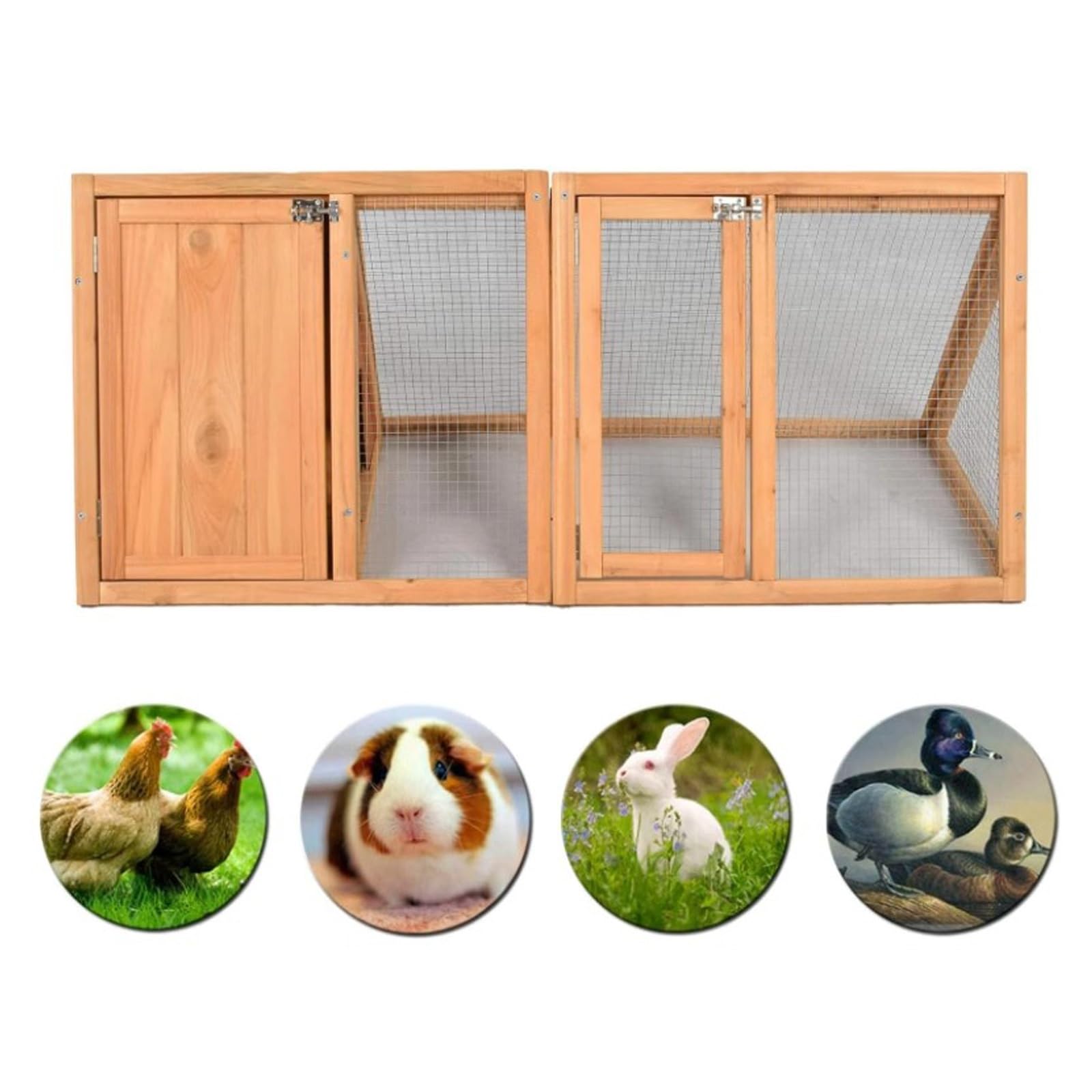 Jaula Pequeña para Conejos, Jaula para Codornices, Jaula de Madera para Conejos, Gallinero de Exterior con Red de Ventilación para Hurones, Chinchillas y Erizos