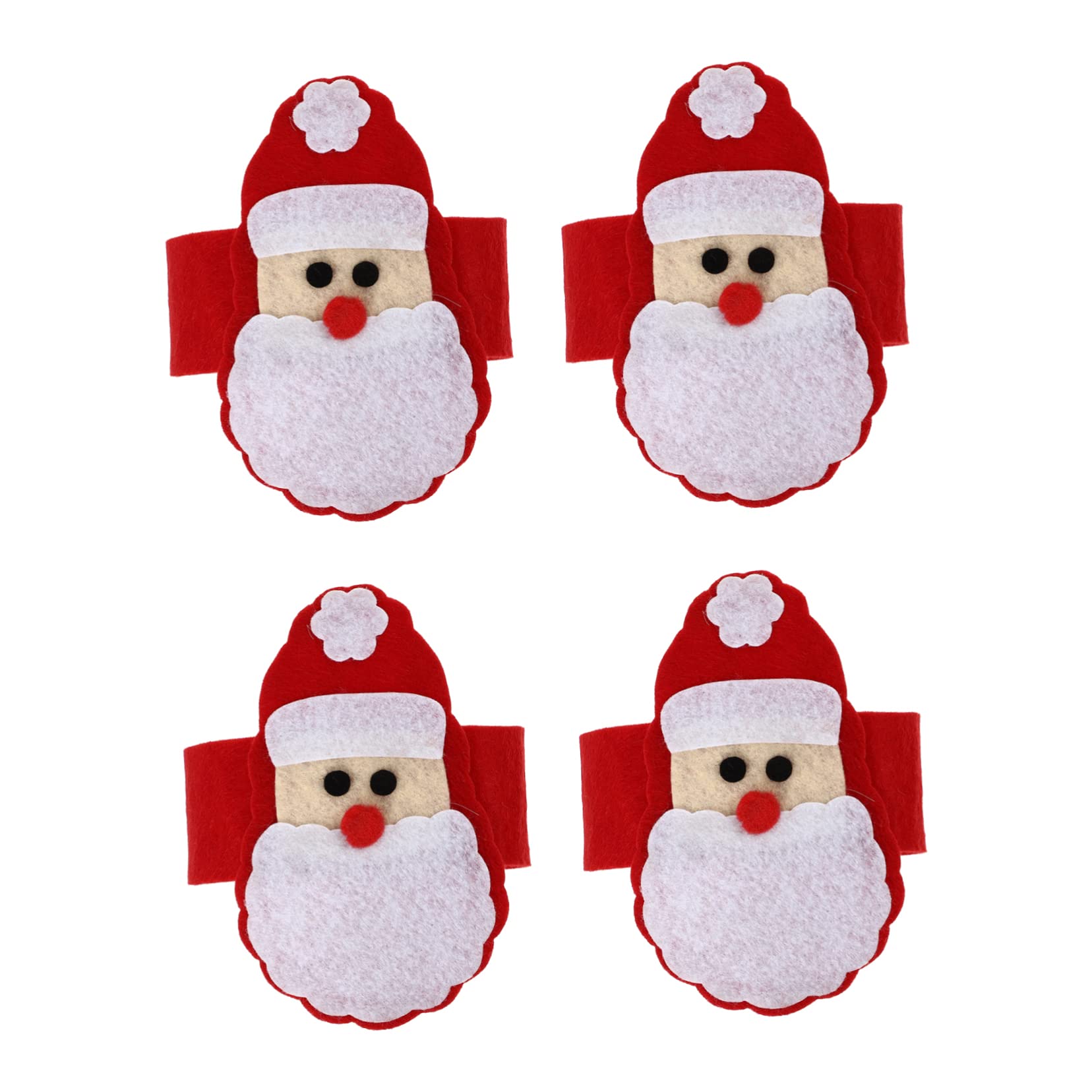 TOPBATHY 8 Set Di Porta Tovaglioli Natalizi Unici Con Fibbie A Tema Natalizio Per Tavolo Da Pranzo 4 Pezzi * 8