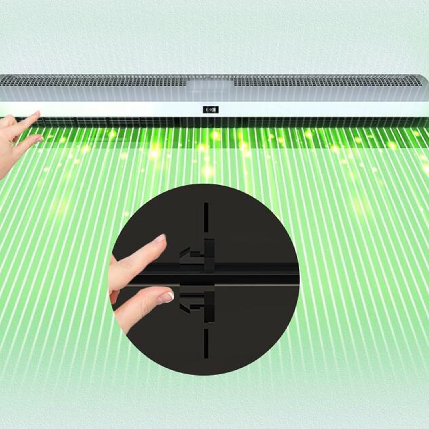 Kurtyna powietrzna ścienna Wentylator ścienny kurtynowy, wentylator przepustnicy do zastosowań wewnętrznych o bardzo dużej mocy(1200MM)
