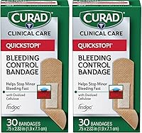 Vista 5 de CURAD QuickStop! Vendajes de tela flexible, 0.75 x 2.83 pulgadas, 30/caja, una caja