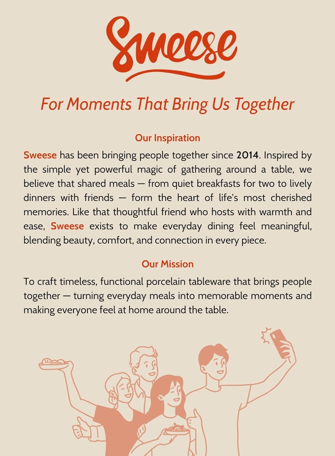 Sweese Porcelain Dessert Plates - 7.8 Inch Salad Plates, Small Appetizer Plates Set of 6 - Dishwasher, Microwave, Oven Safe - Azure Dreamscape Color - Image 10