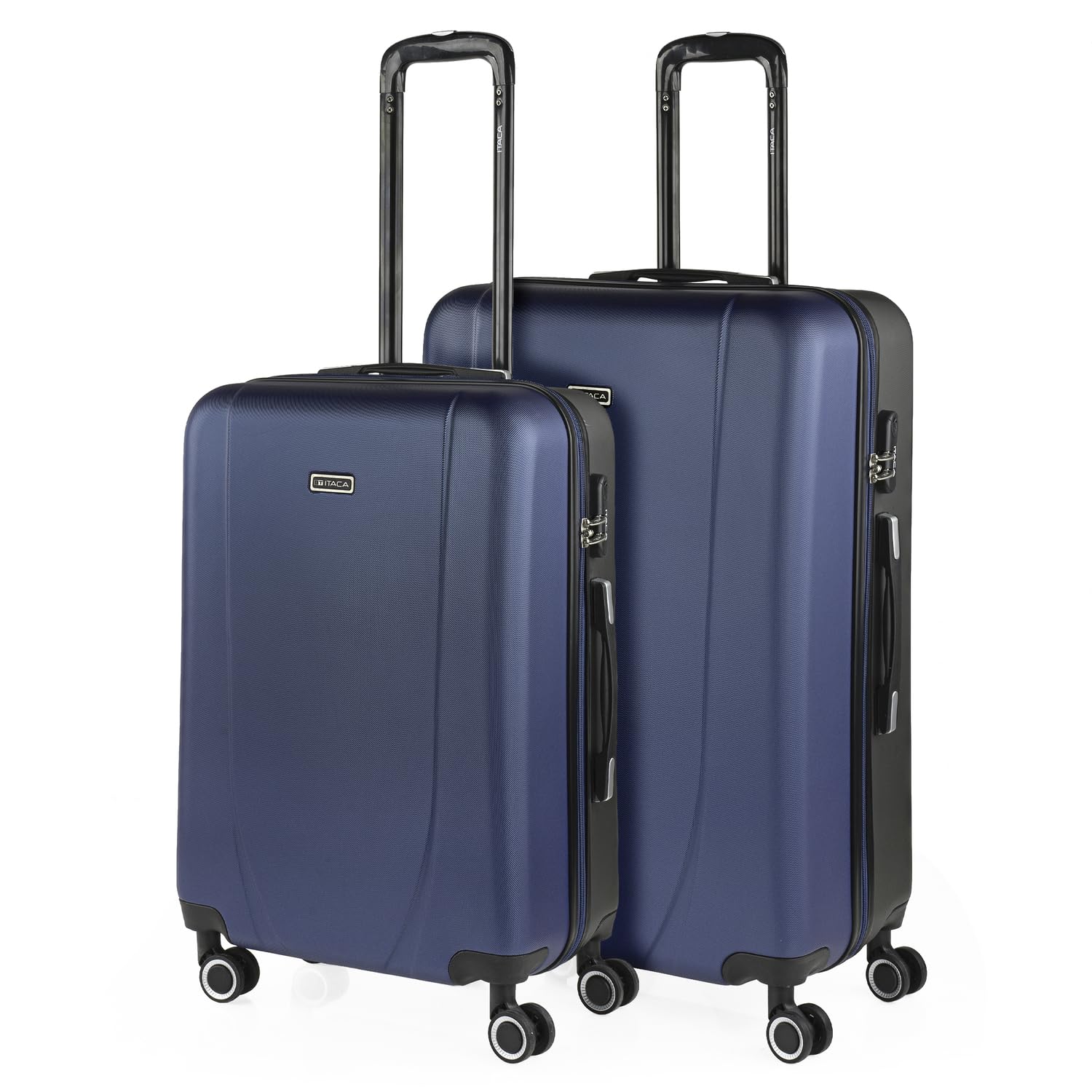 ITACA - Maleta de Cabina 55x40x20 de Viaje rígidas Trolley con 4 Ruedas Dobles para Avion Ligera Equipaje de Mano candado de combinación., Plata — view 93