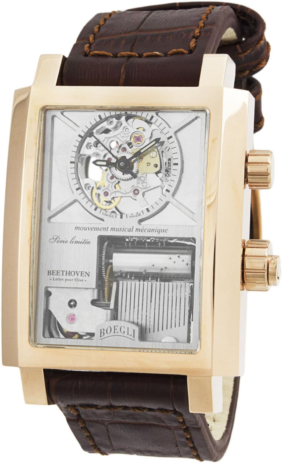 Boegli Grand Festival Beethoven "Für Elise" Manual Wound Automatic Men's Watch M.802