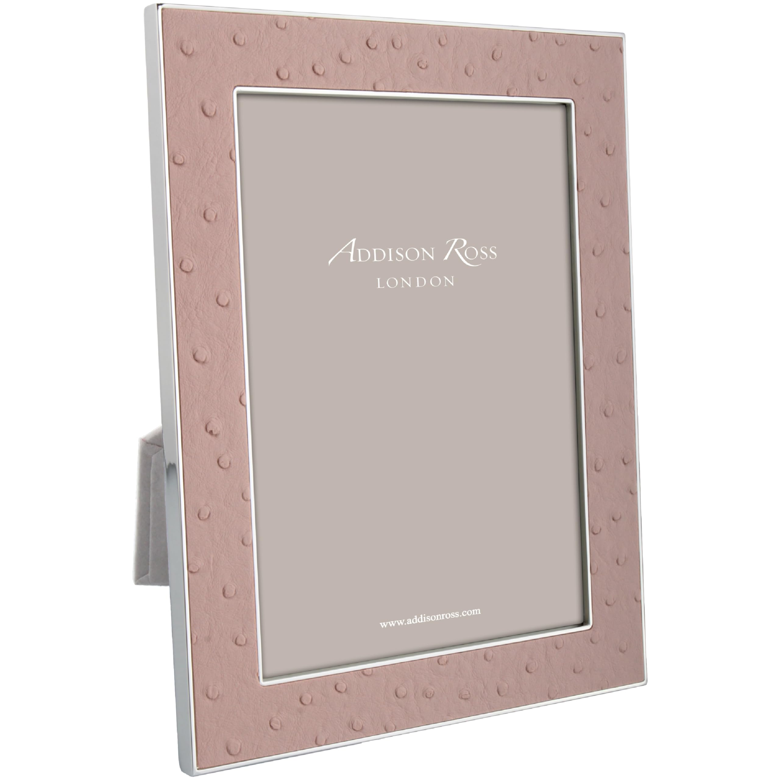 Addison Ross Pink Photo Frame 4X6cm - Portrait Or Landscape Display - Ideal Picture Frames For Gifting - Gift For Weddings, Birthday, Anniversary - Modern Design - Faux Ostrich Blush - 24Mm