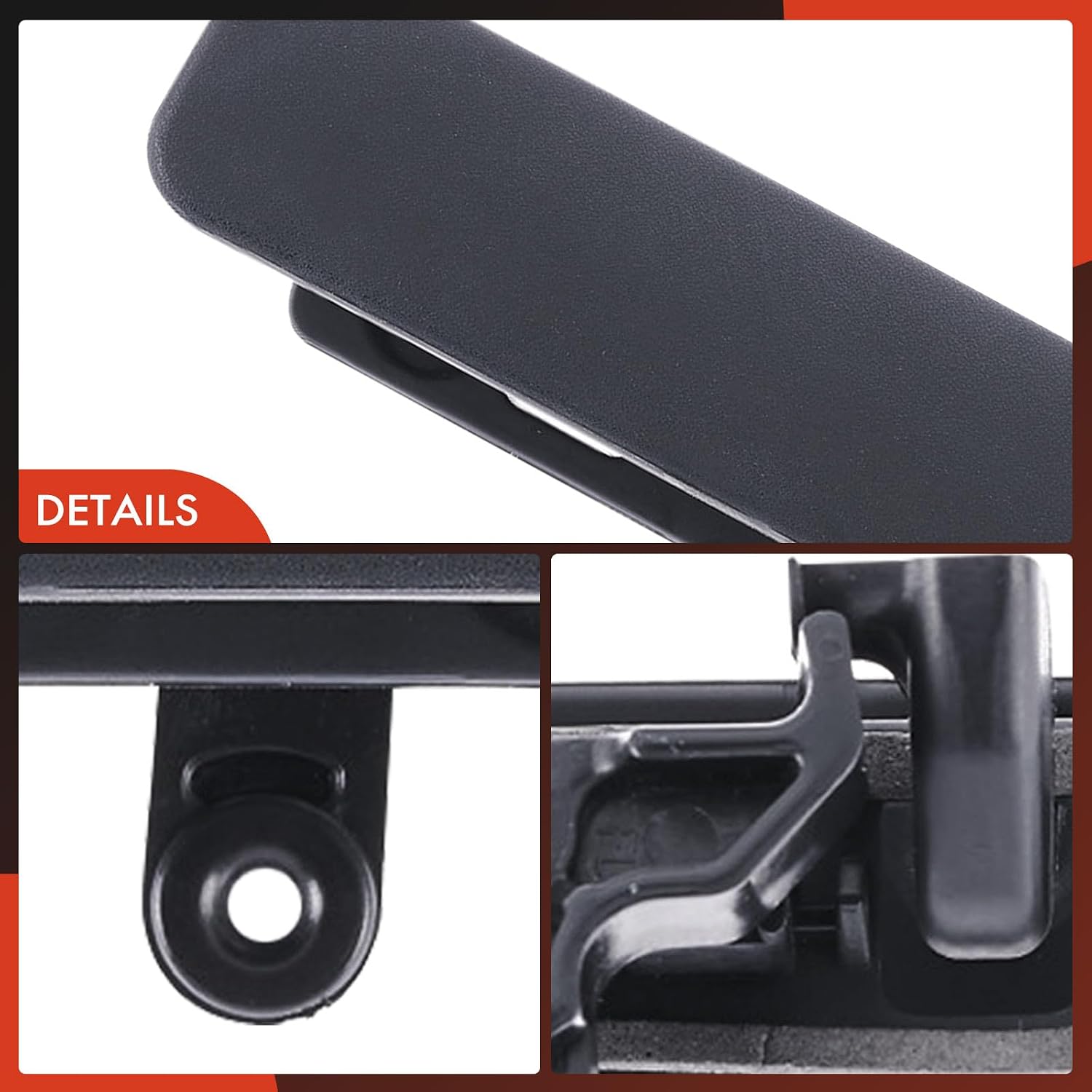 A-Premium Front Left Driver Side Exterior Door Handle Compatible with Ford E-150 E150 2008-2014, E-250 E250 2008-2014, E-350 Super Duty 2008-2019, E-450 Super Duty 2008-2019, Textured Black