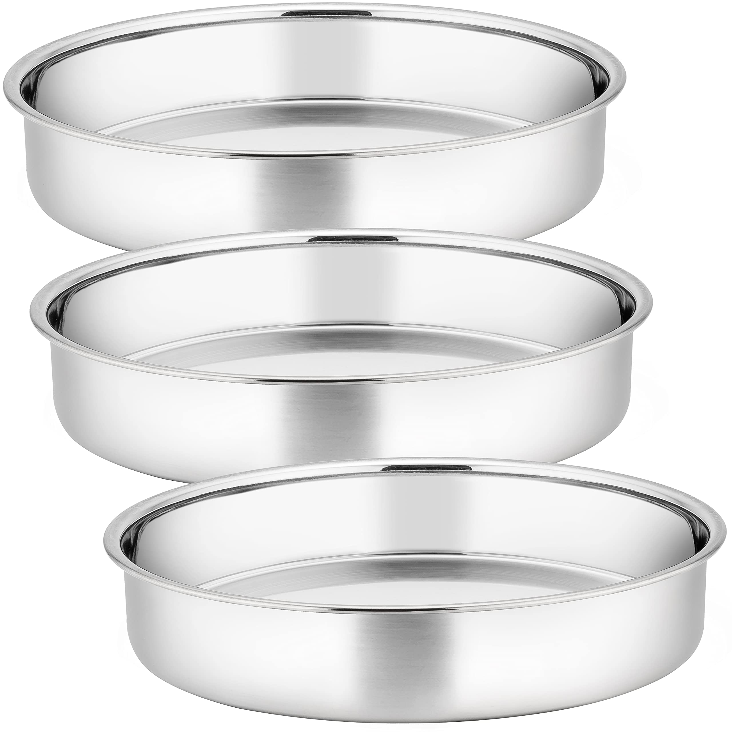 Moldes de tarta aptos para lavavajillas Joyfair en acero inoxidable con horneado limpio y uniforme