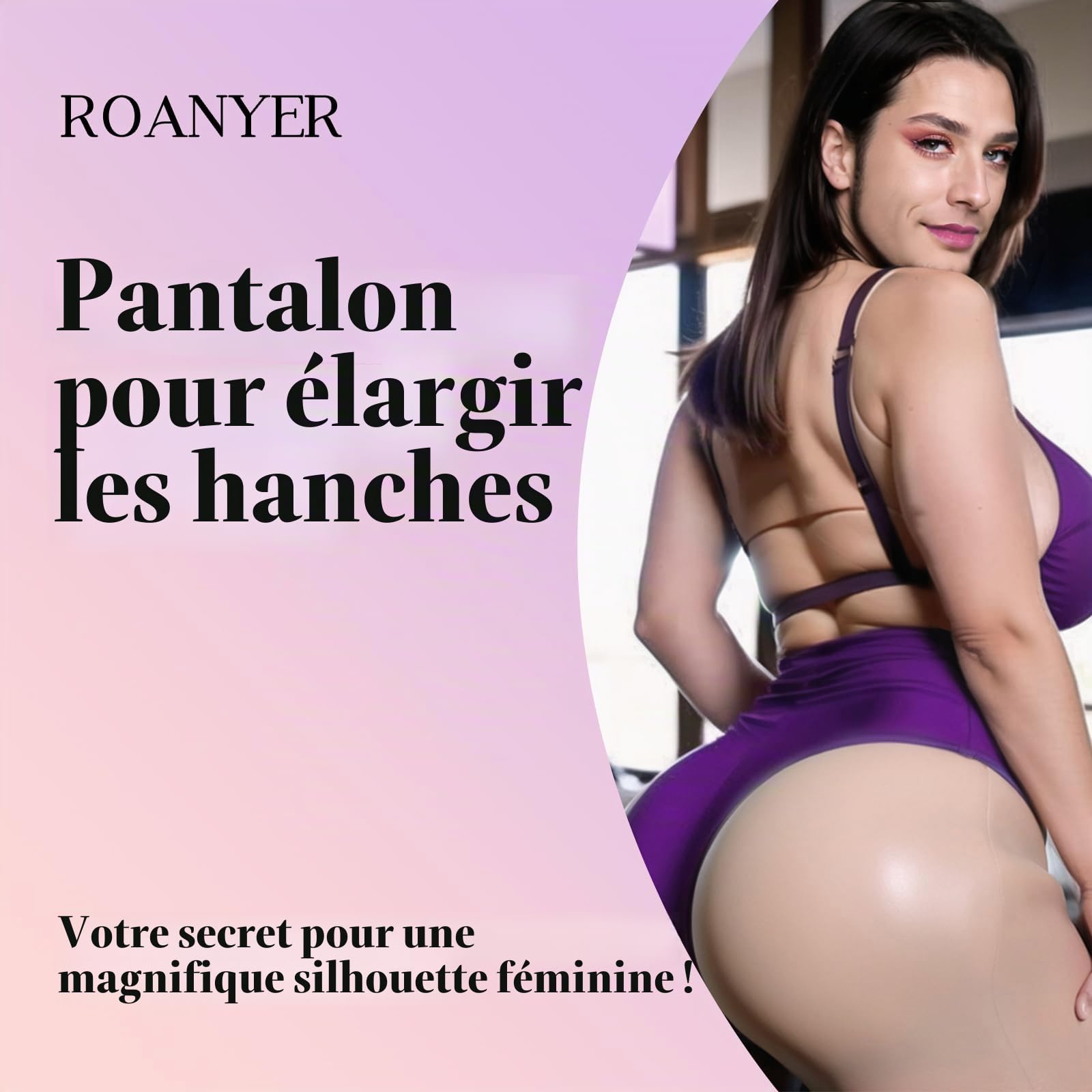 ROANYER Silicone Agrandissement des Hanches Faux vagin réaliste Pantalon Chatte avec cathéter sous-vêtements Crossdresser transgenre travesti shemale