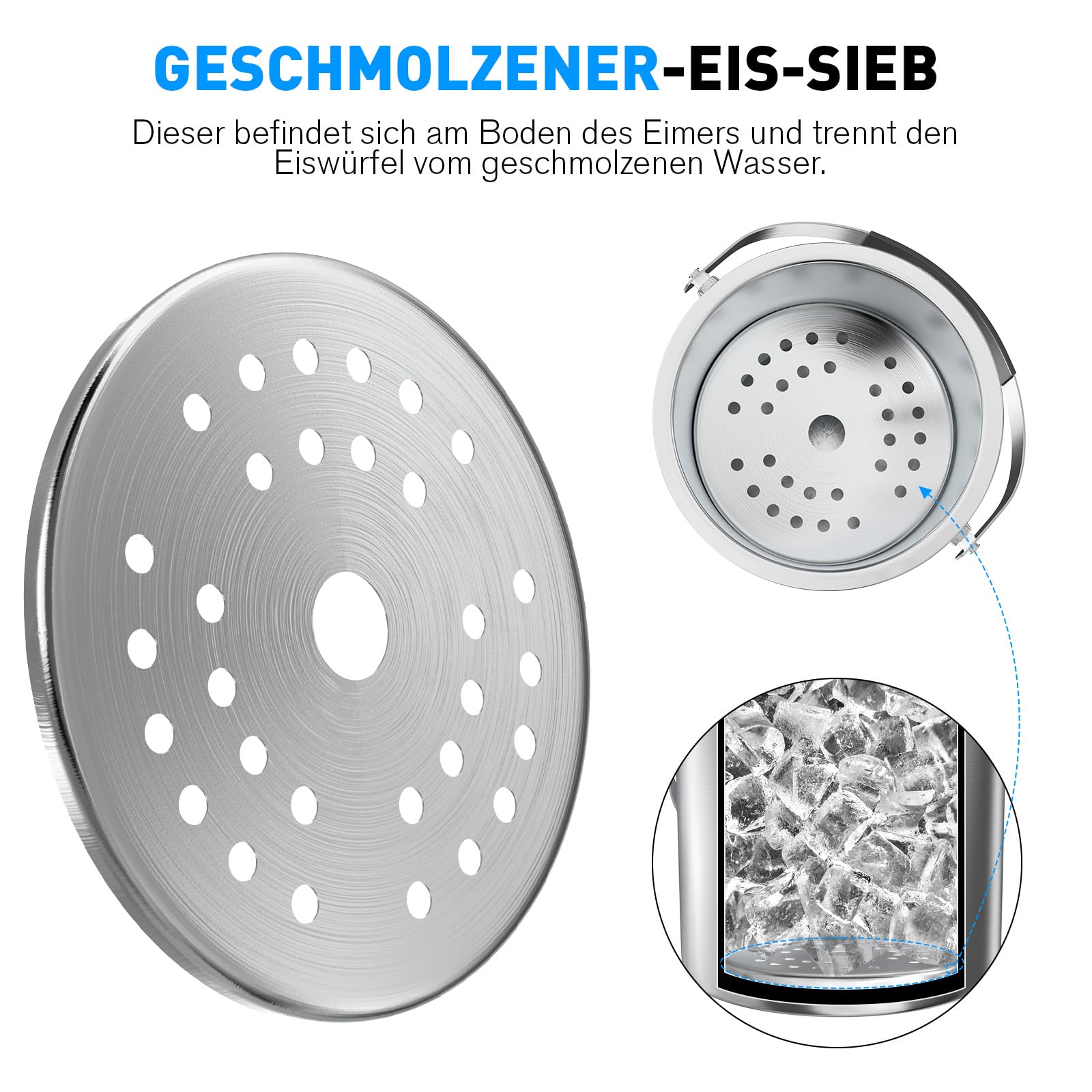 Contenitore Per Cubetti Di Ghiaccio, Con Colino E Pinza Per