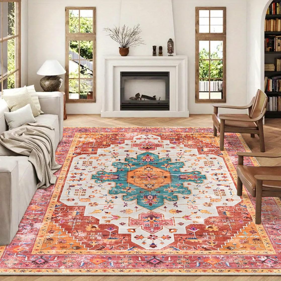 Amazon.co.jp: ラグ カーペット ペルシャ絨毯風 洗える おしゃれ 北欧