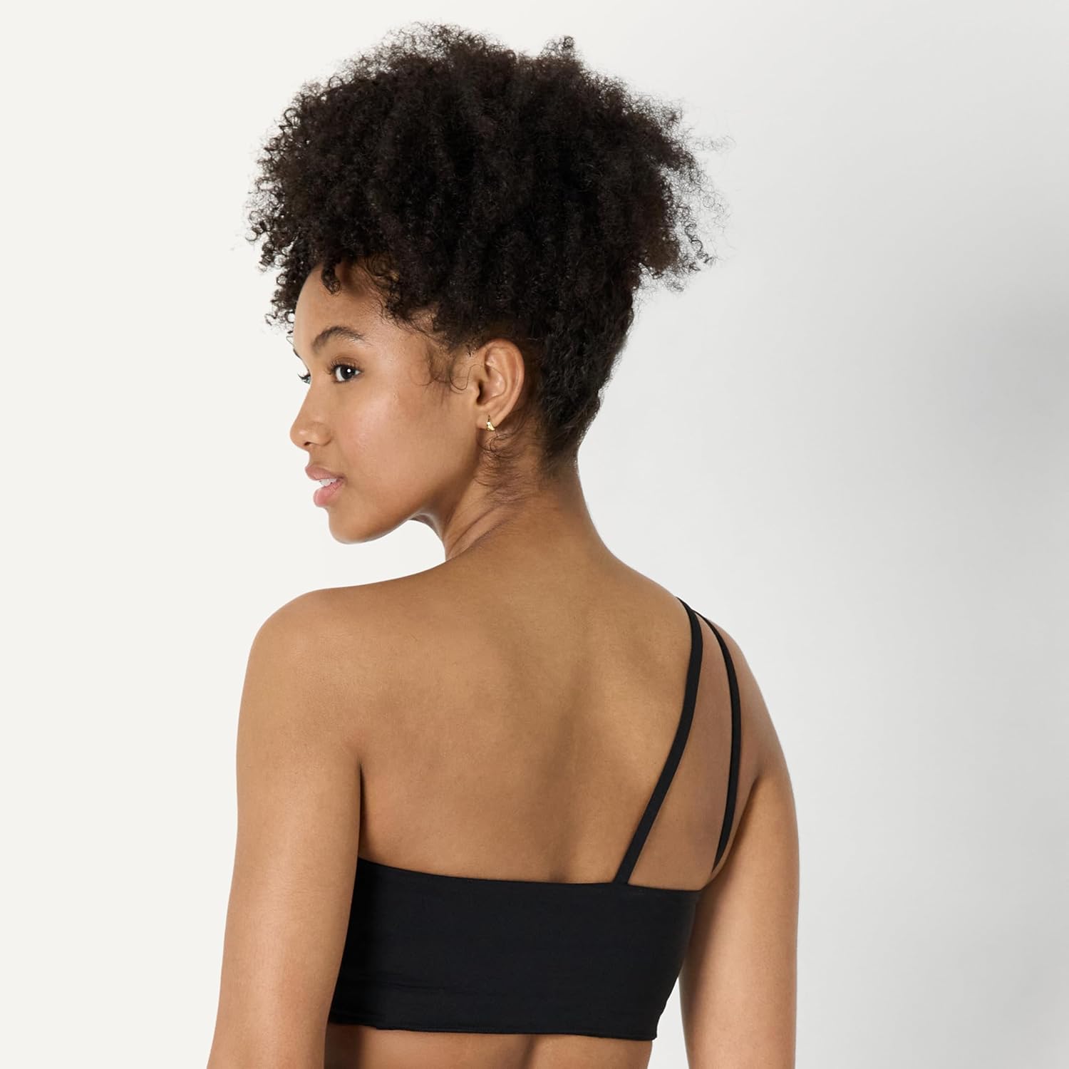 Amazon Essentials Women's Active FormFlex Buttery Soft Light Support One Shoulder Strappy Back Sports Bra - Image 3