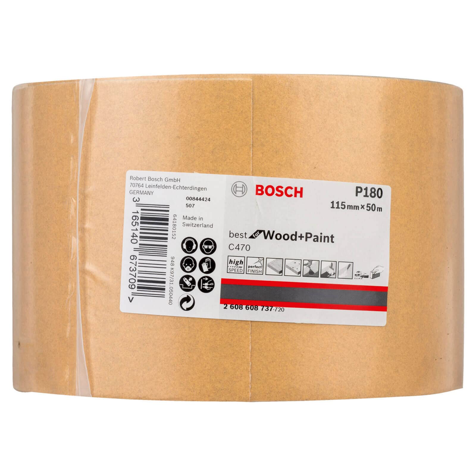 Bosch Pro rolka szlifierska Best for Wood and Paint do drewna i farby (115 mm, 50 m, ziarnistość 180, C470)