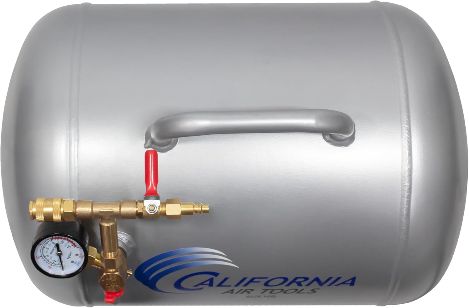 California Air Tools CAT-AUX10A Lightweight Portable Aluminum Air Tank, 10 Gallon, Silver