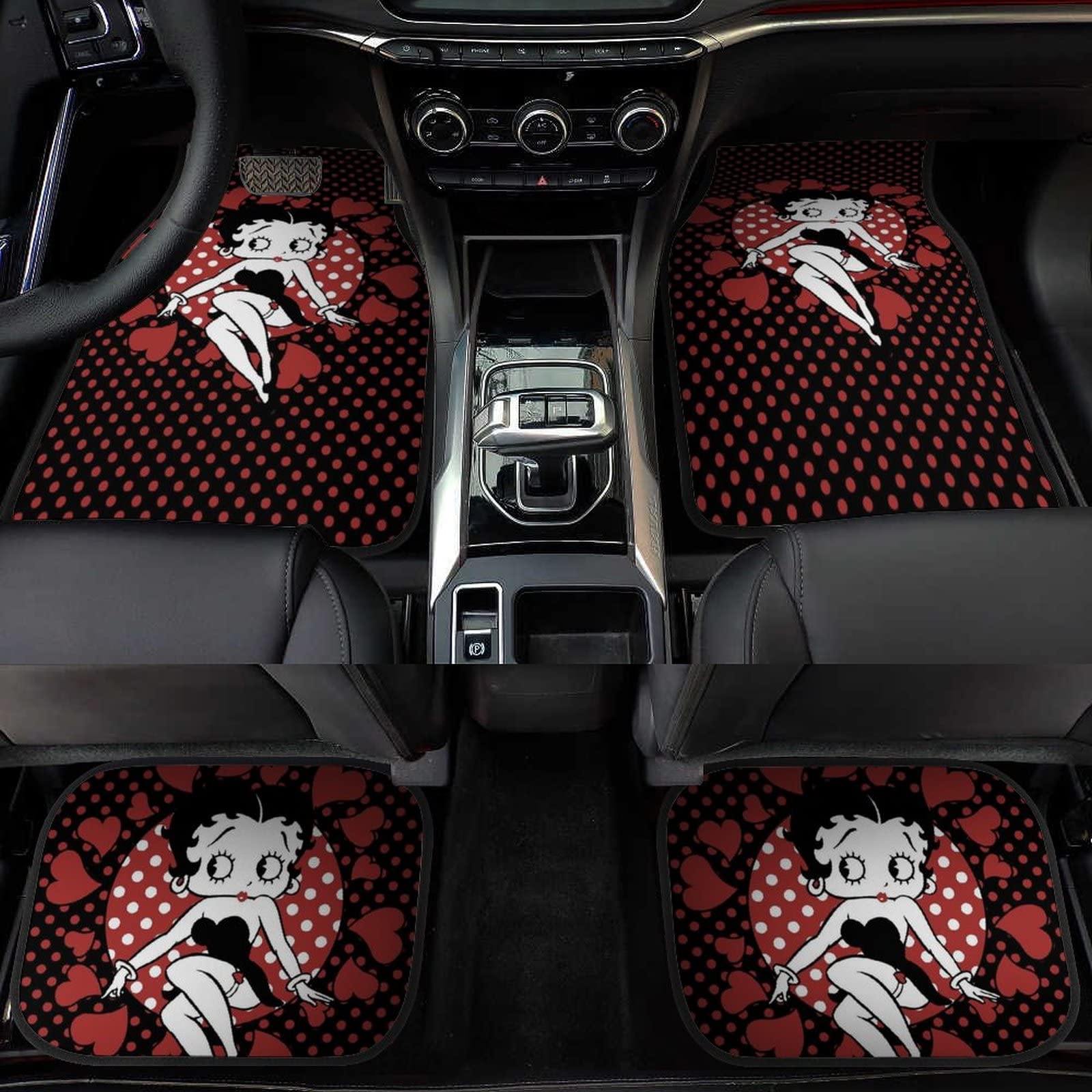 Amazon | ベティちゃん カーマット 4点セット 車用フロアマット 