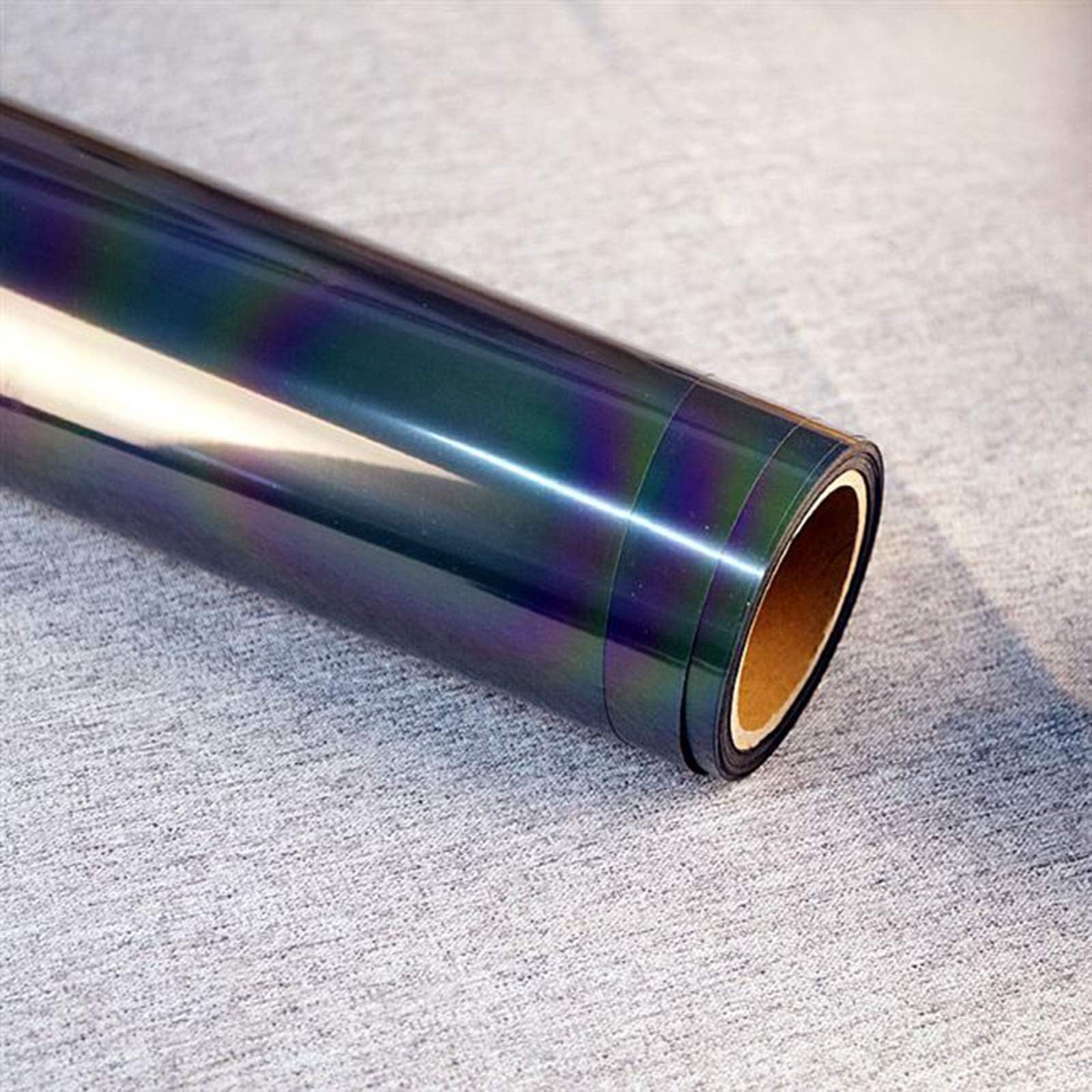 HOHOFILM 10-Pack of 25cmx25cm Sheets Holographic Reflective Heat Transfer Vinyl HTV Vinyl Chameleon Color Heat Transfer Film