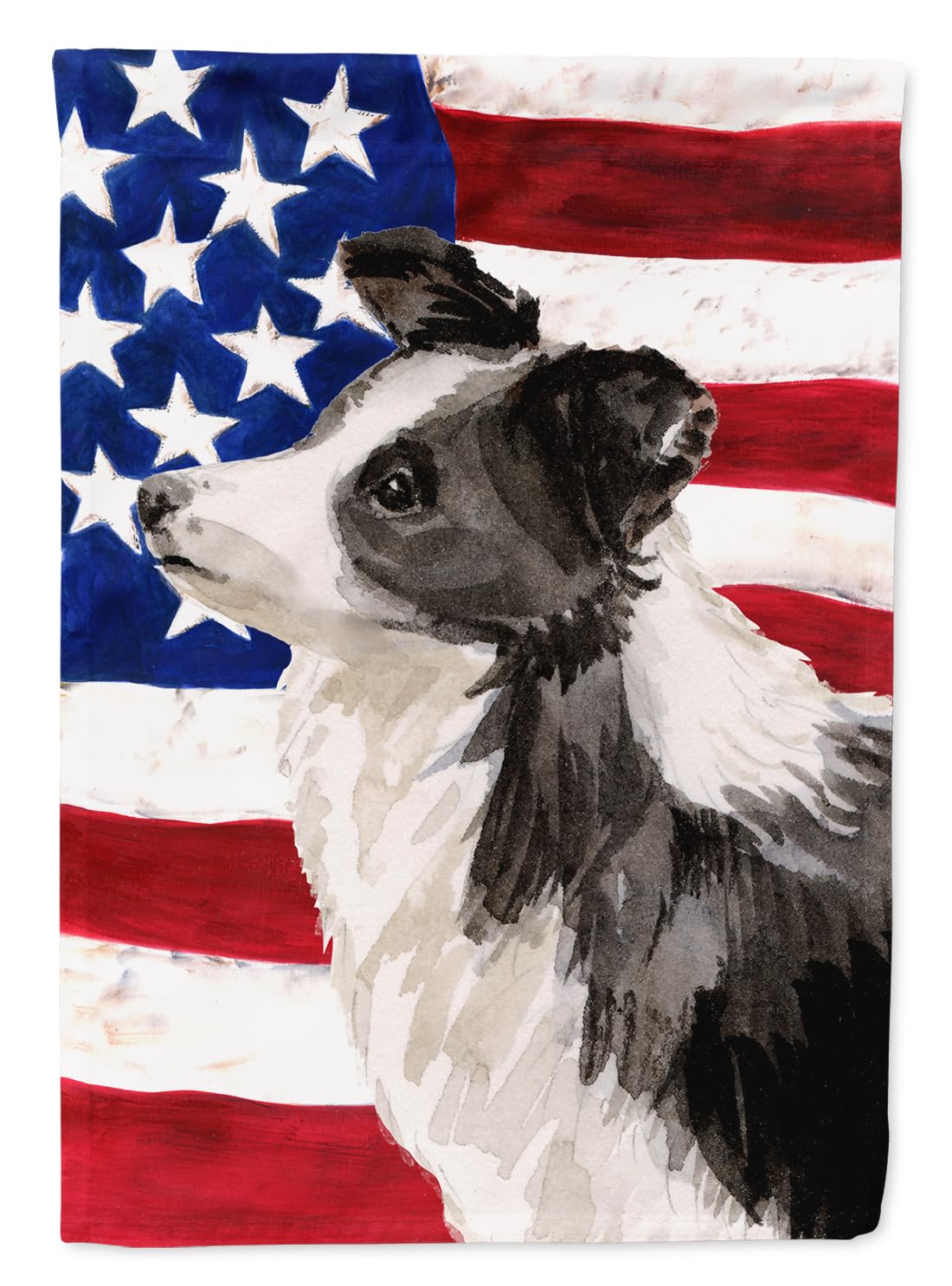 Drapeau Border Collie jardin BB9373GF déco extérieure multicolore